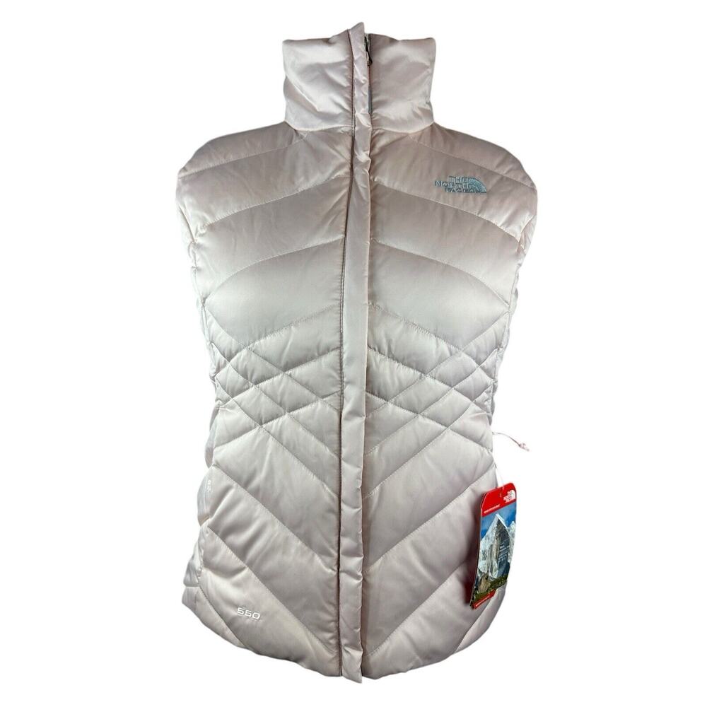 NWT The North Face Aconcagua Vest Purdy Pink Goose Down Full Zip Women's Medium - Picture 14 of 16